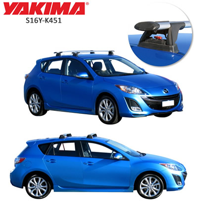 Yakima Whispbar Roof Racks Mazda 3 hatchback